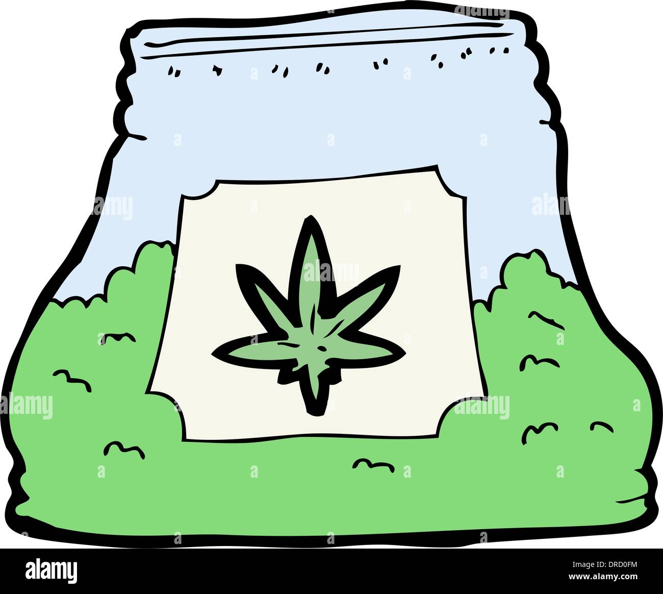 Weed Bag Stock Vector Images - Alamy