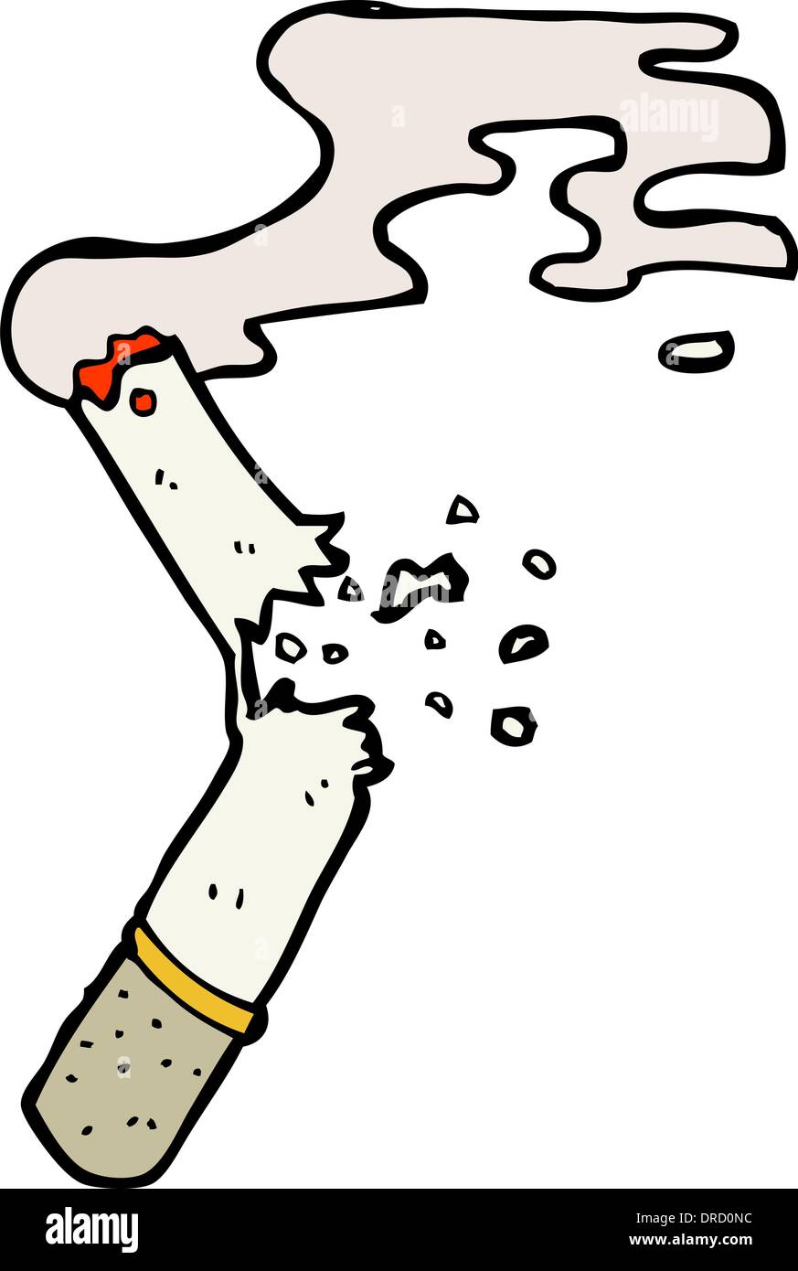 broken cigarette drawing cartoon broken cigarette Stock Vector Image & Art