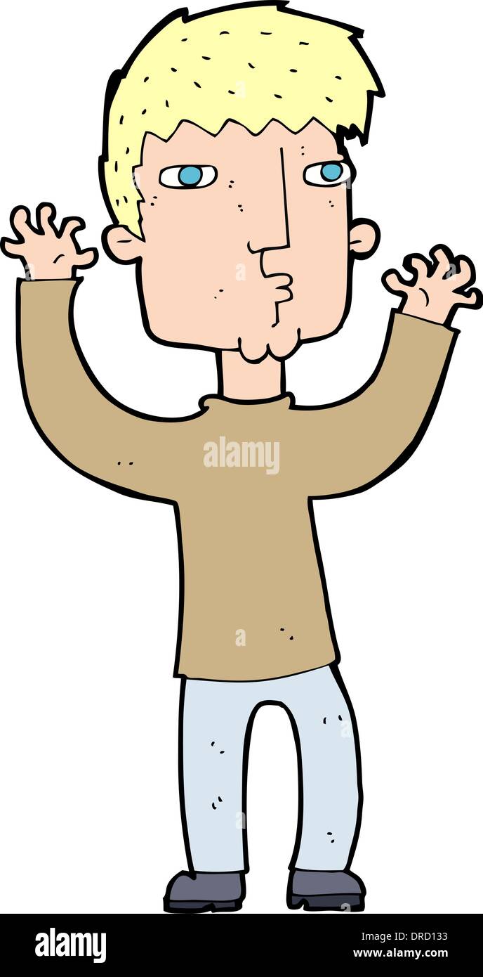 cartoon anxious man Stock Vector Image & Art - Alamy