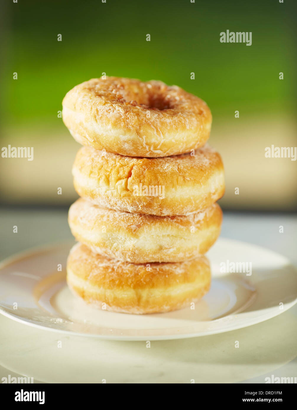 Sugar coated Doughnuts Stock Photo