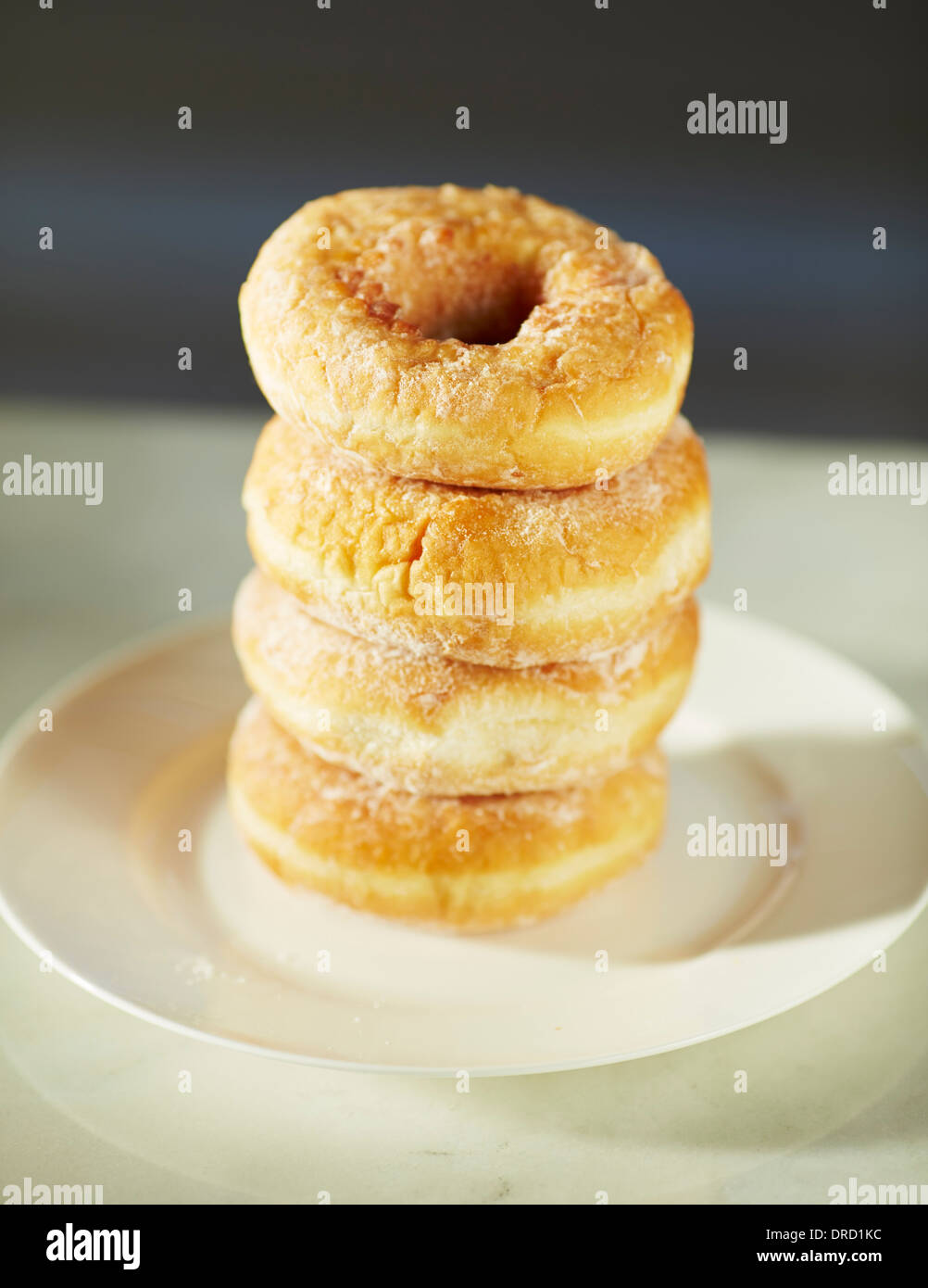 Sugar coated Doughnuts Stock Photo