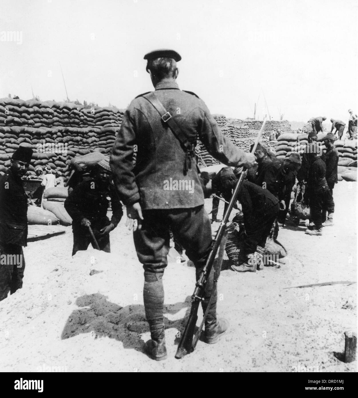 Turkish prisoners WWI Stock Photo