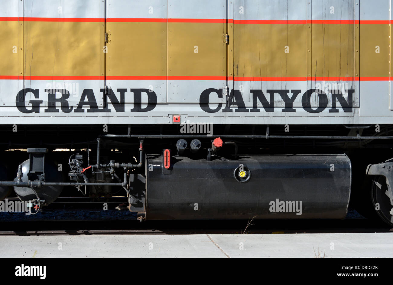 Grand Canyon Railway loco 239, a 1977 Amtrak diesel built by General Motors Electro Motive Division Stock Photo