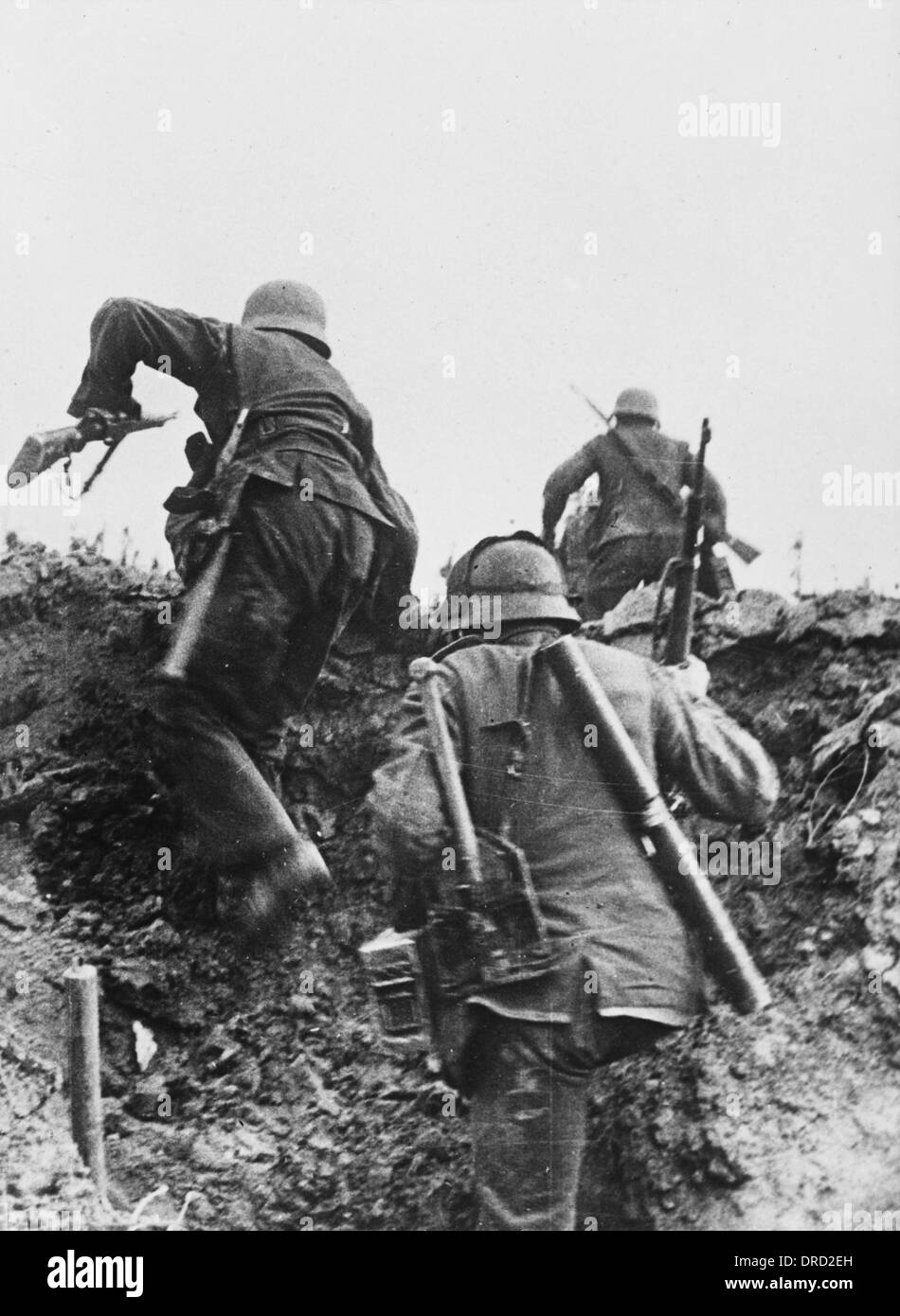 Trench warfare WWI Stock Photo