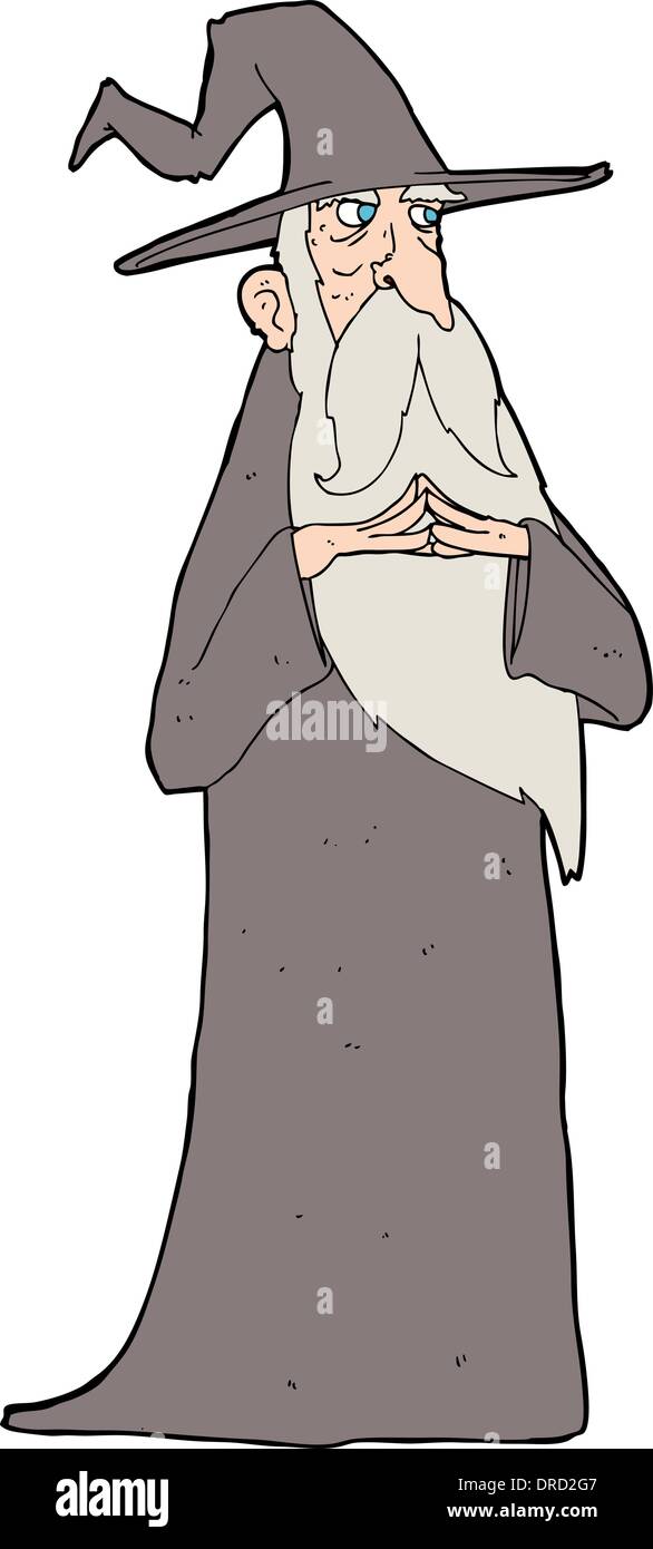 cartoon old wizard Stock Vector Image & Art - Alamy