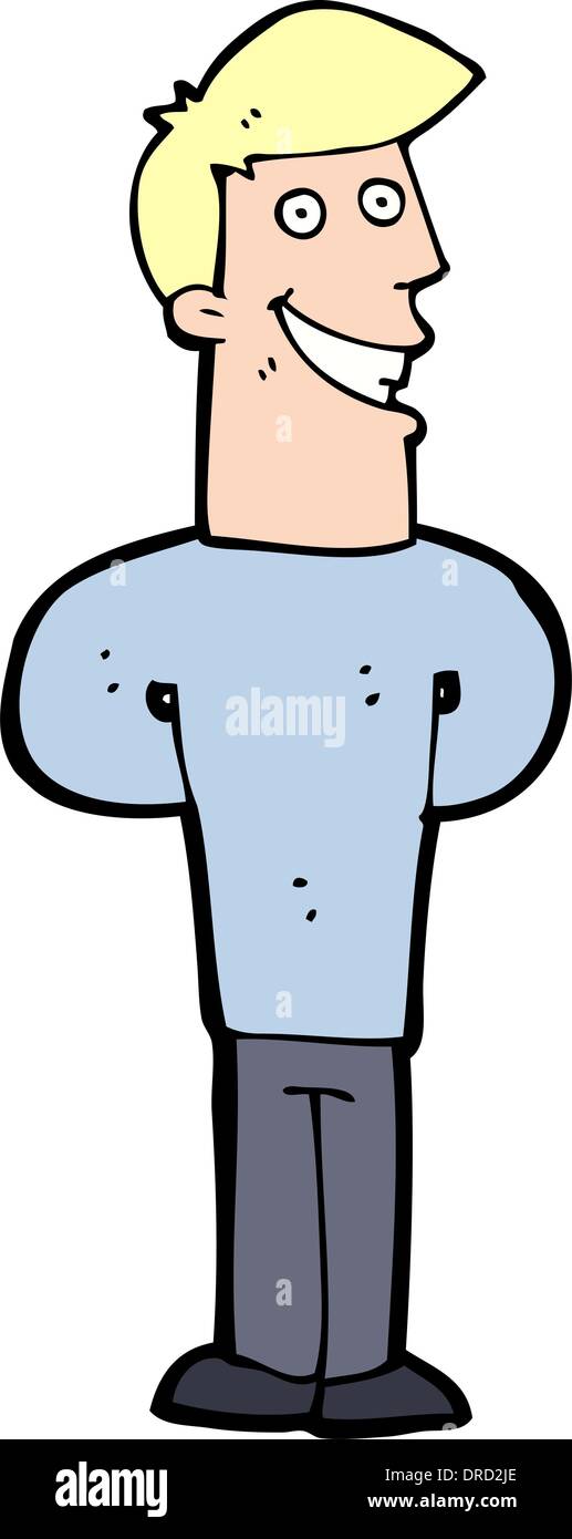 cartoon grinning man Stock Vector Image & Art Alamy