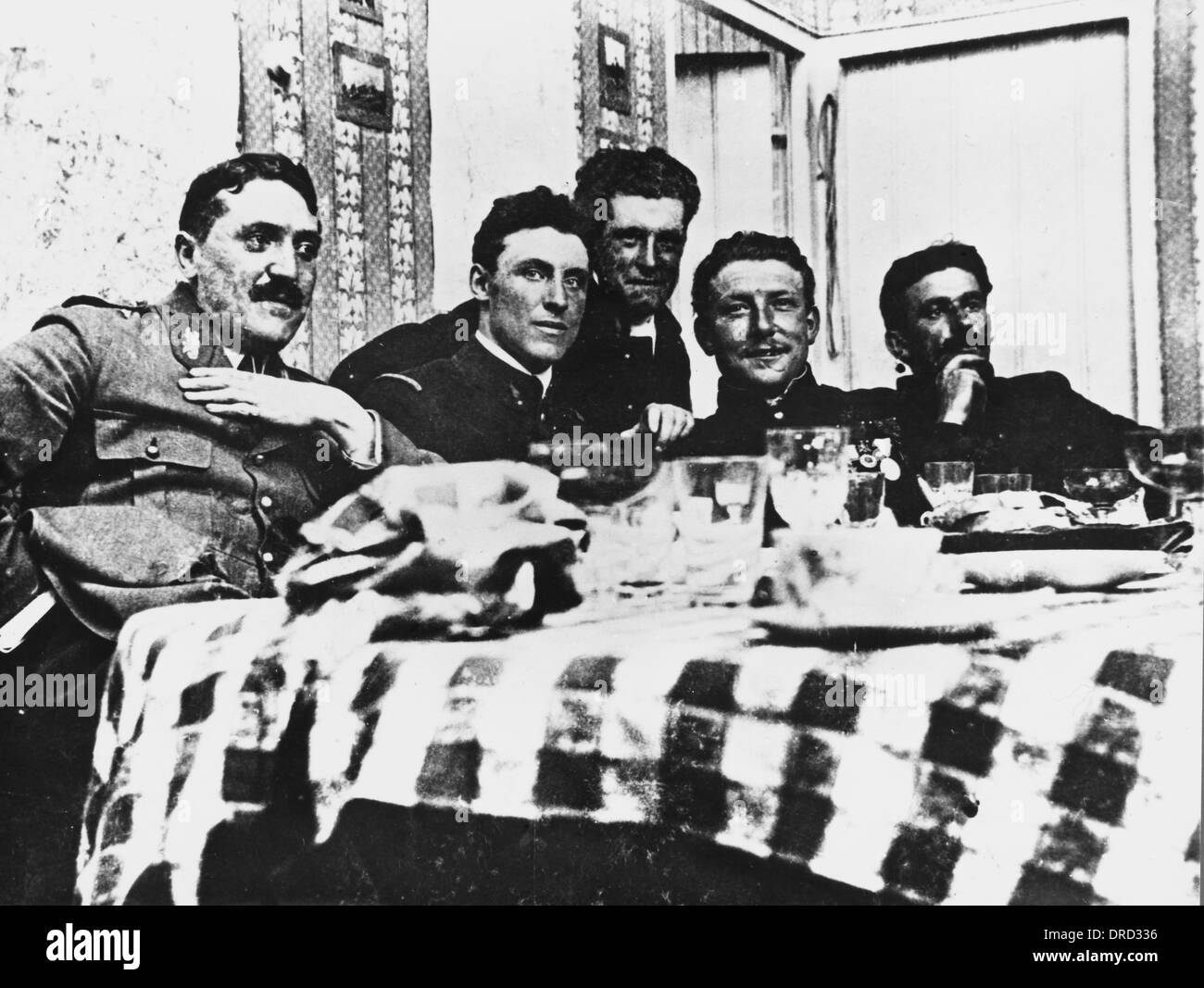 Soldiers WWI Stock Photo