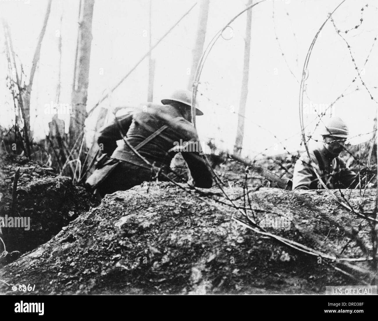 Officers WWI Stock Photo