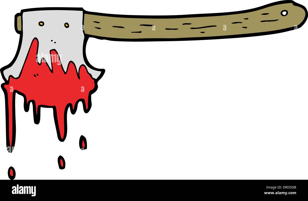 cartoon bloody axe Stock Vector Image & Art Alamy