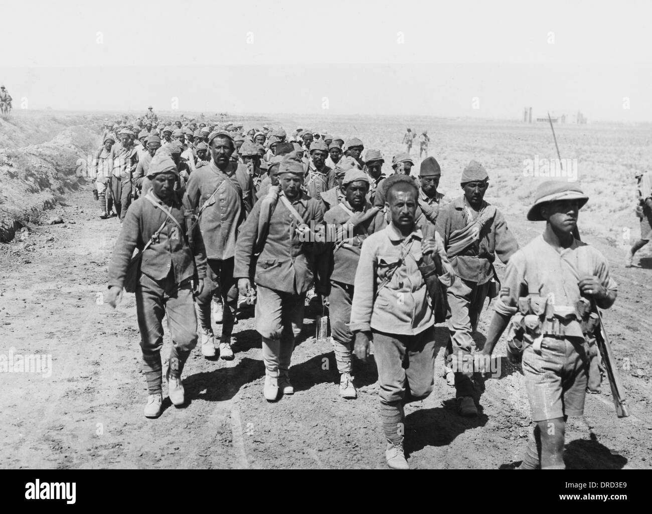 Turkish prisoners WWI Stock Photo