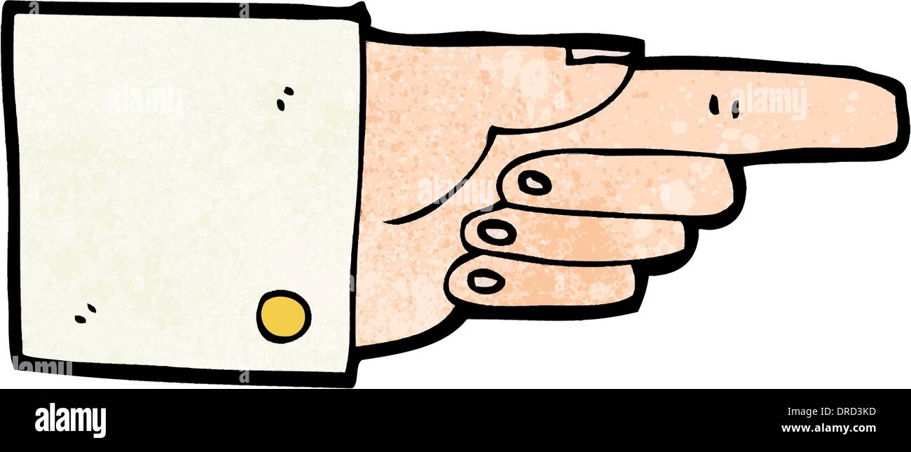 cartoon pointing hand Stock Vector Image & Art - Alamy