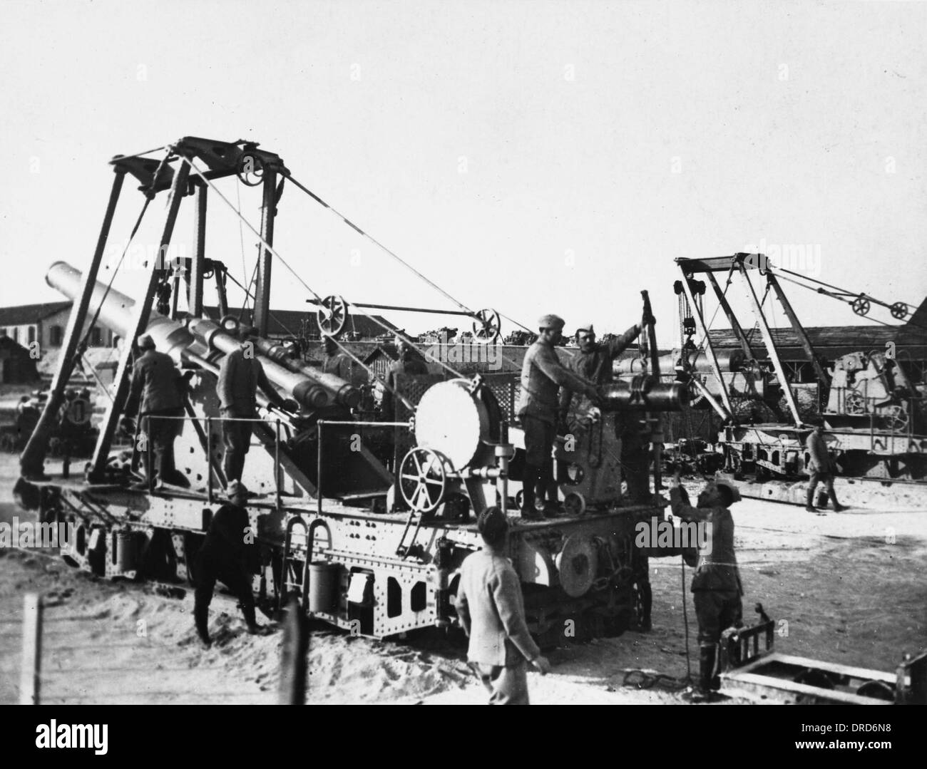 French artillery WWI Stock Photo