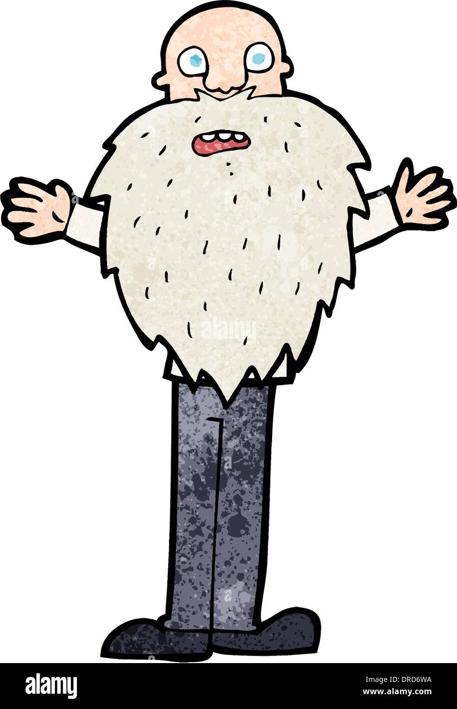 cartoon bearded old man Stock Vector Image & Art - Alamy