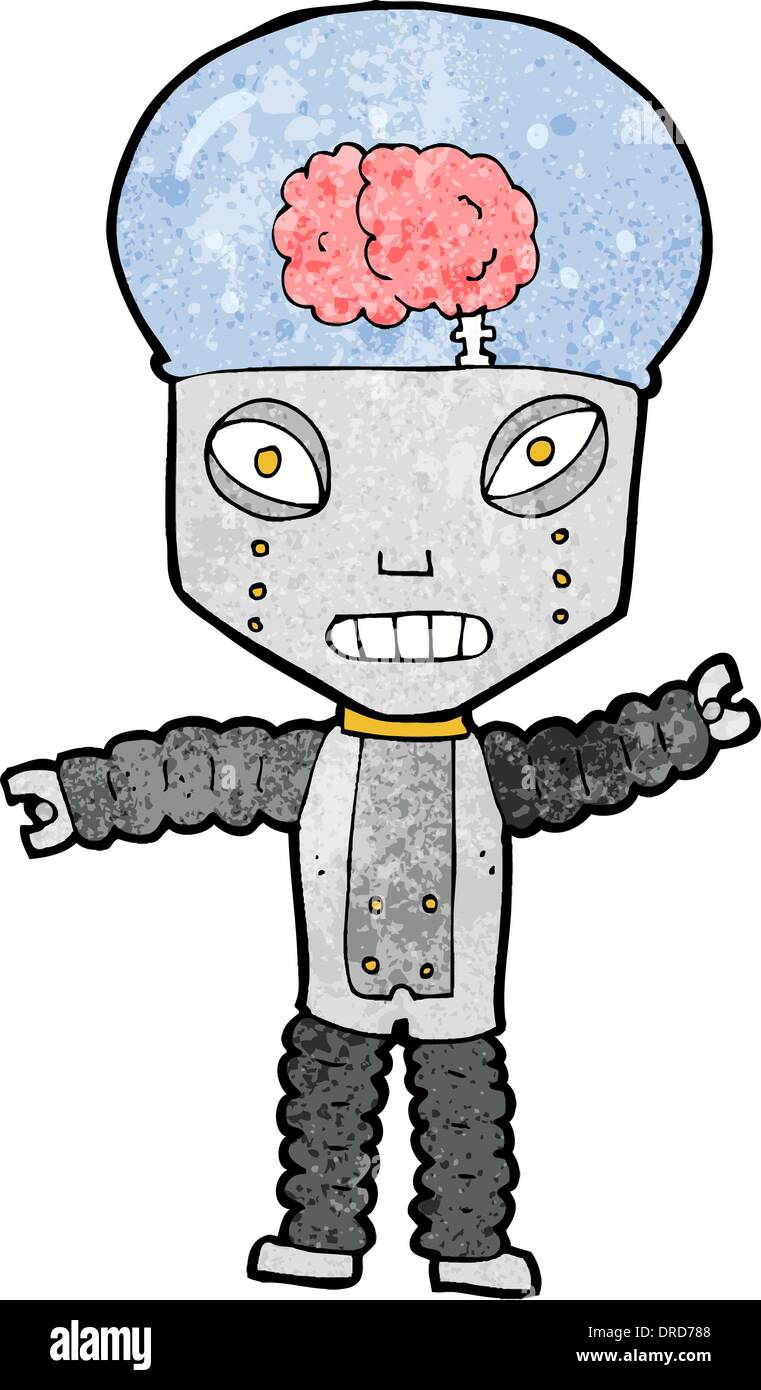 cartoon future robot Stock Vector Image & Art - Alamy