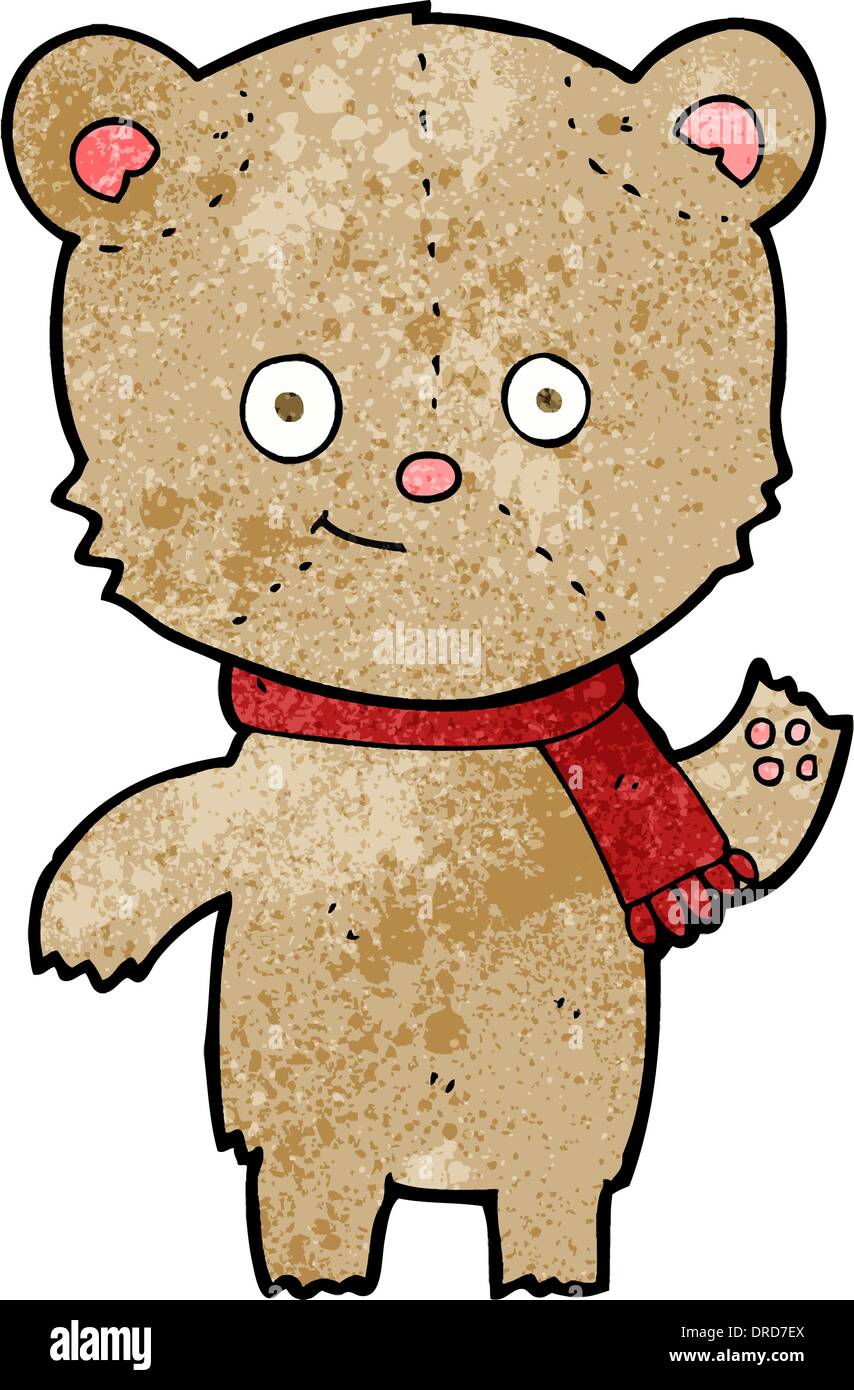 cartoon teddy bear waving Stock Vector Image & Art - Alamy