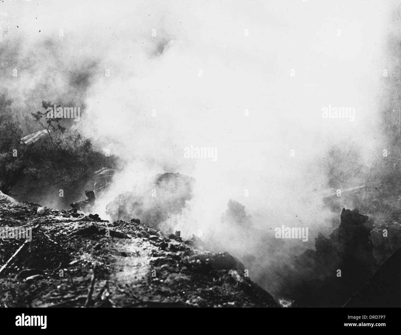 Cremation WWI Stock Photo