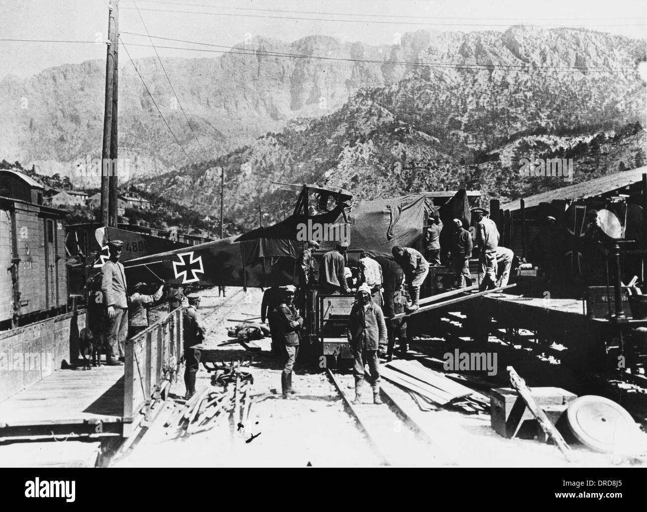 Rail transport in world war i Black and White Stock Photos & Images - Alamy