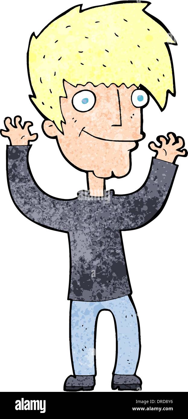 cartoon man waving arms Stock Vector Image & Art - Alamy