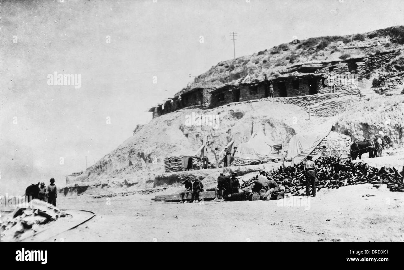 Gallipoli camp WWI Stock Photo