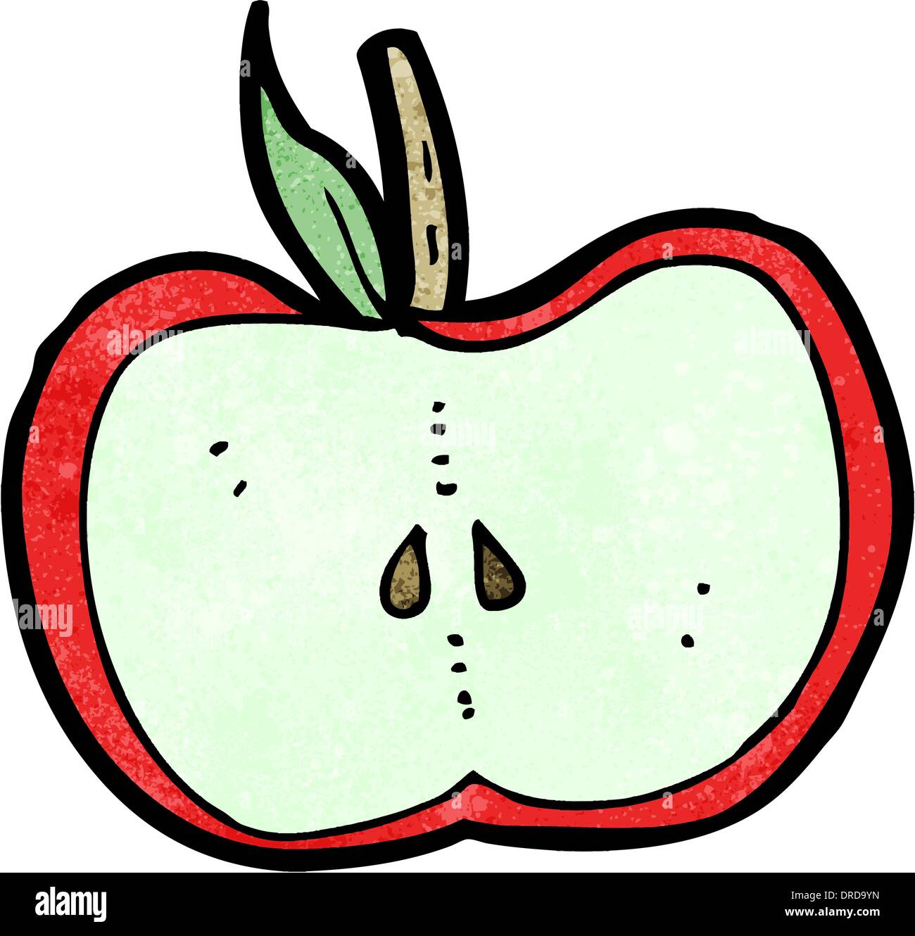cartoon apple half Stock Vector Image & Art Alamy
