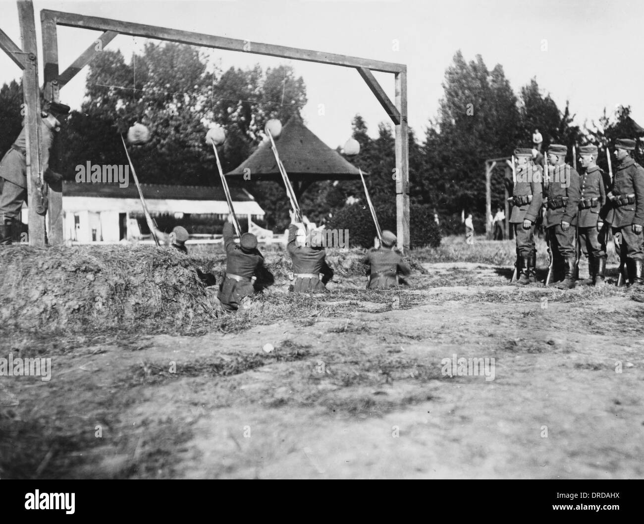 German troop training WWI Stock Photo