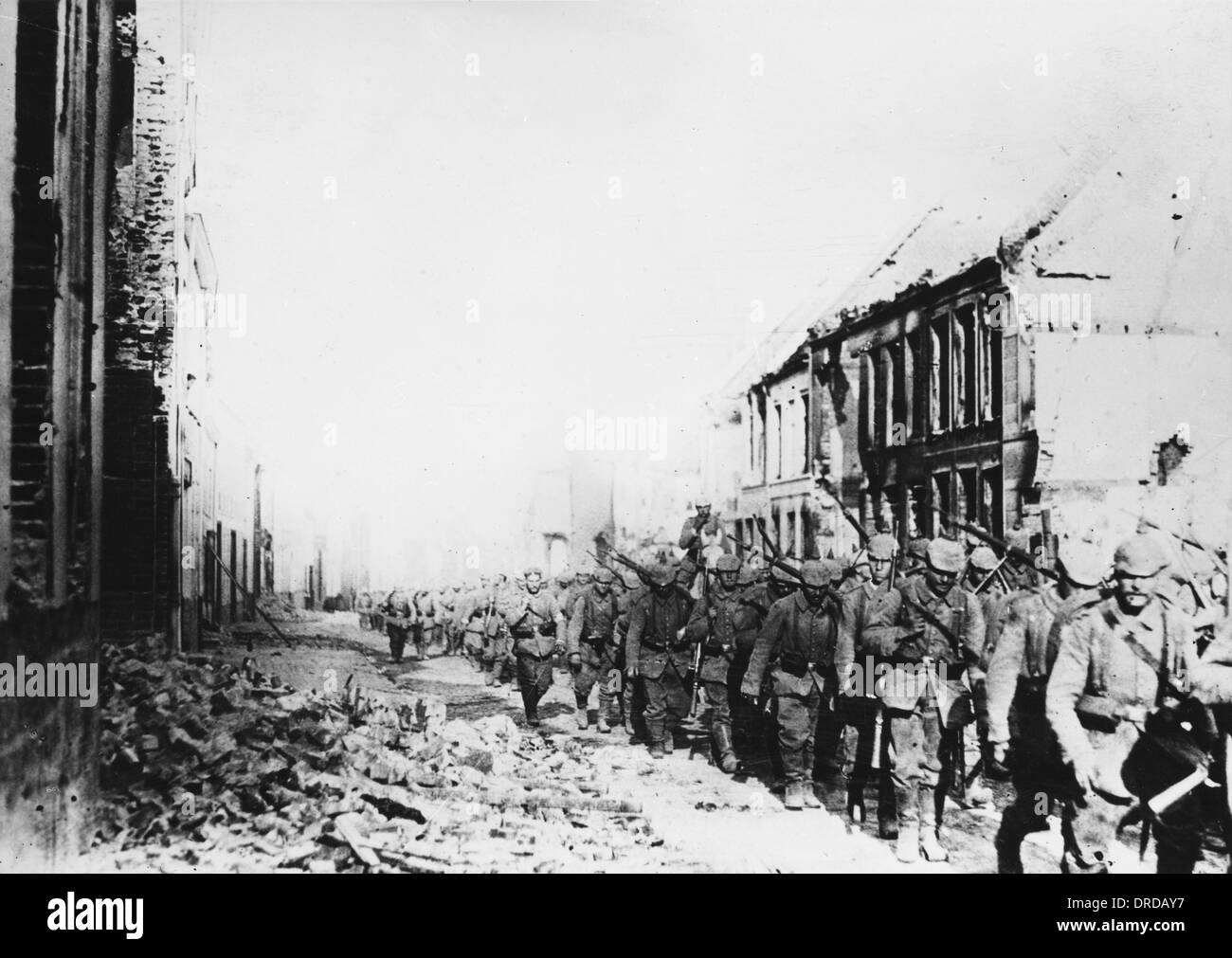 German infantry WWI Stock Photo