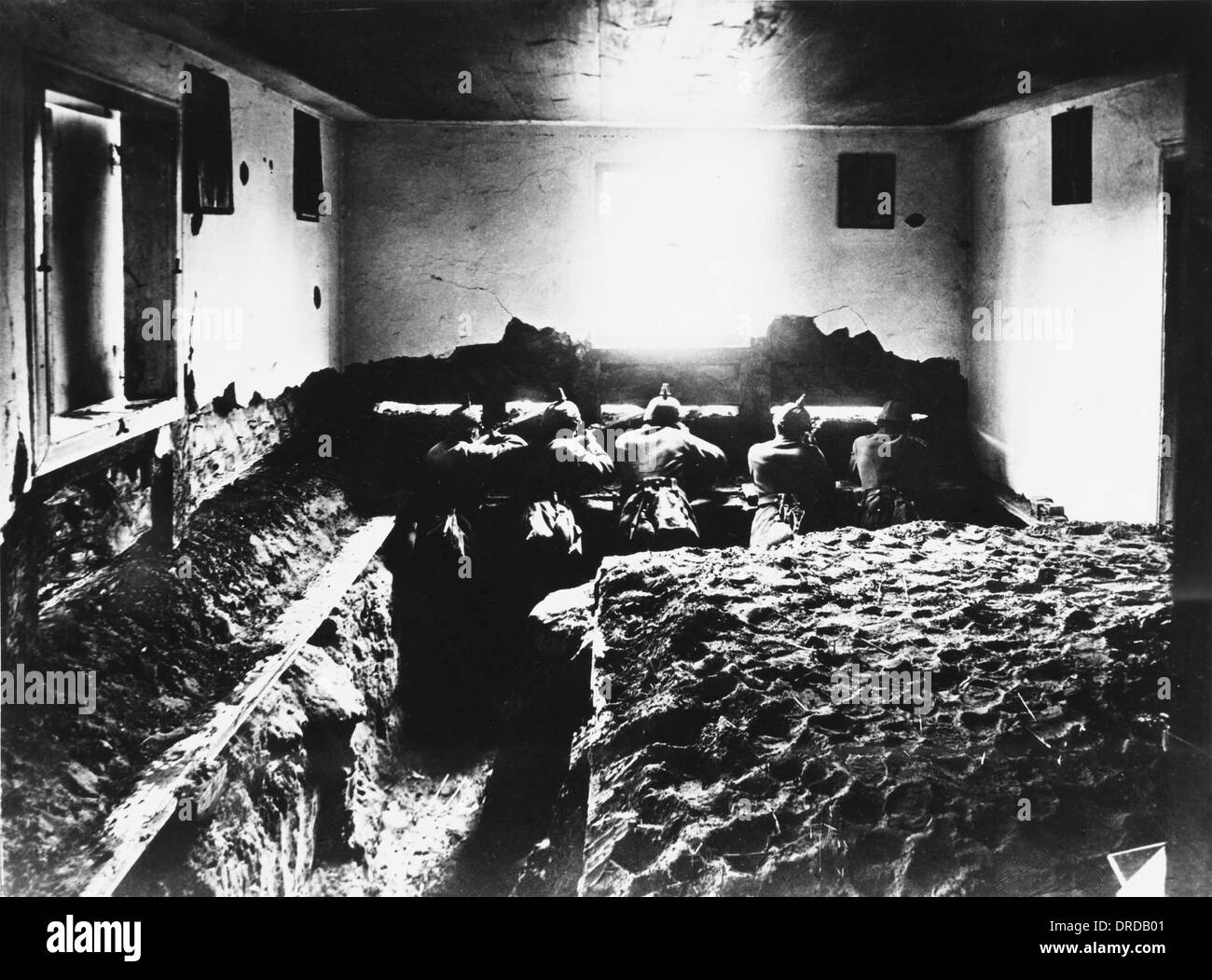German defences WWI Stock Photo