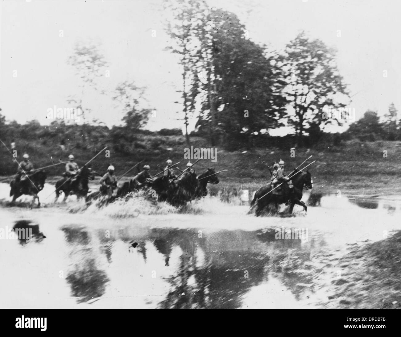 German Cavalry WWI Stock Photo