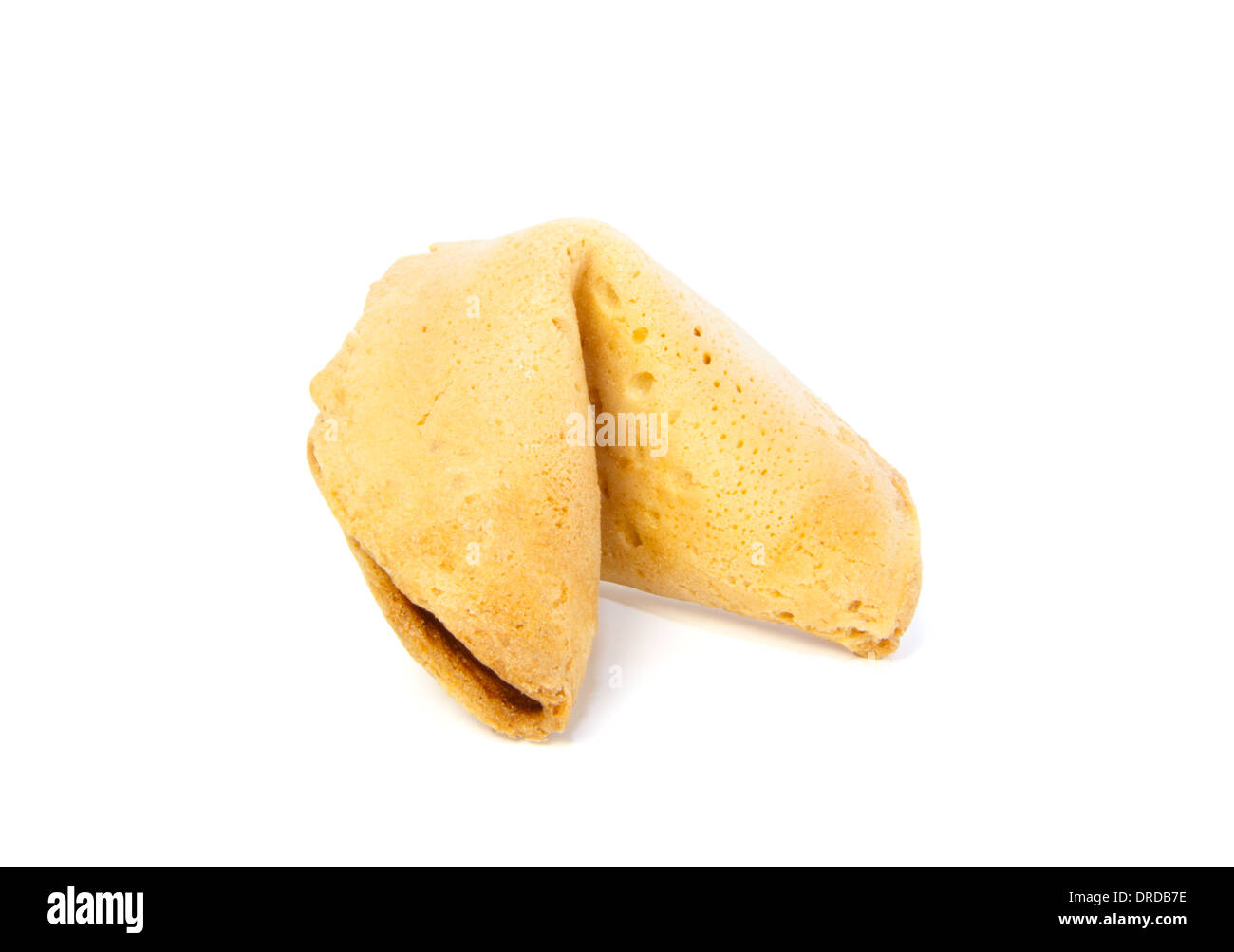 Isolated fortune cookie against white background Stock Photo