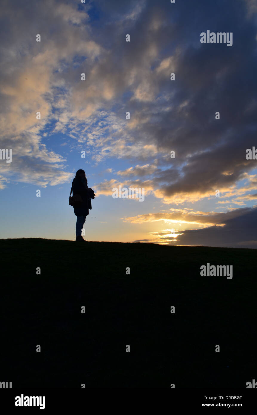 Rambler walking silhouette hi-res stock photography and images - Alamy