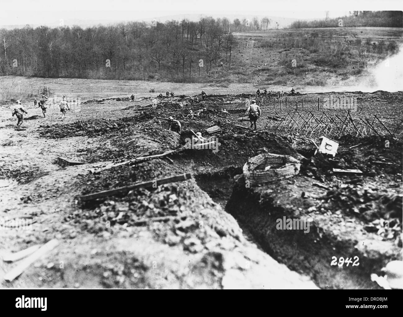 German troop training WWI Stock Photo