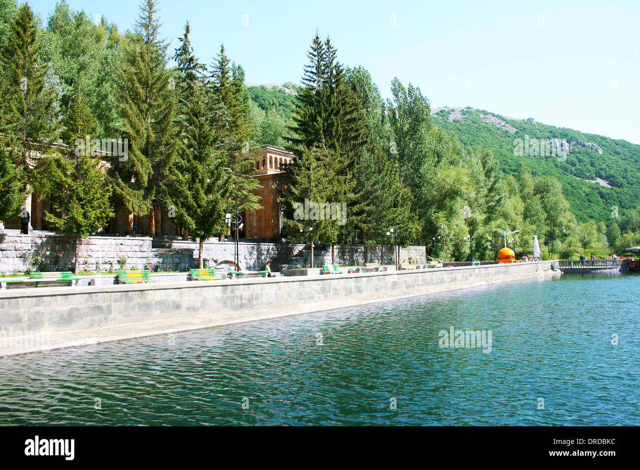 Lake in Armenian mountain city Jermuk Stock Photo Alamy