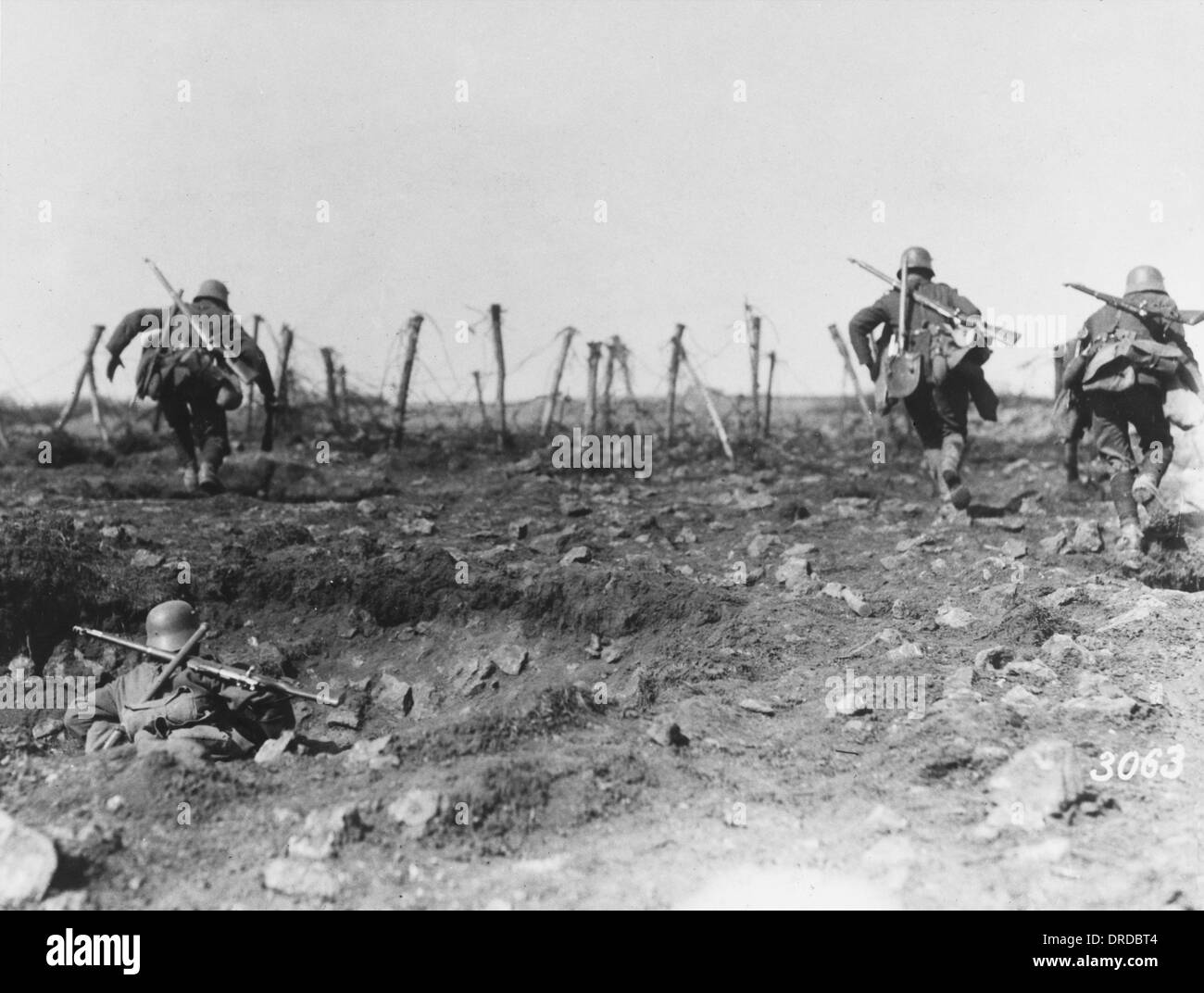 Shock troop training WWI Stock Photo Alamy