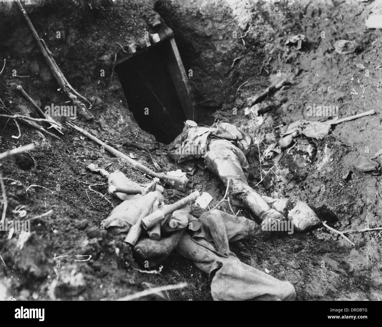 Dead German soldier WWI Stock Photo - Alamy
