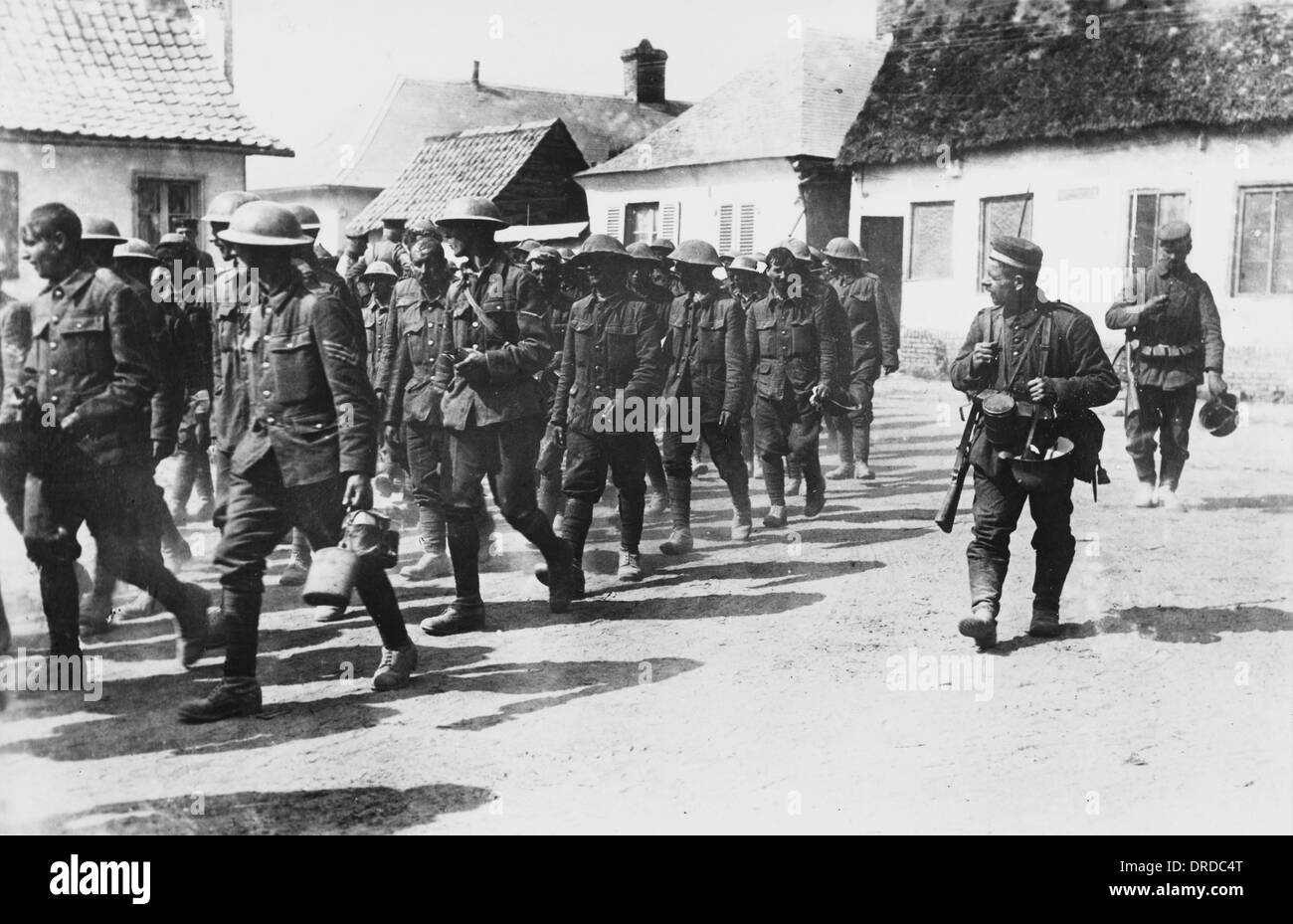 British prisoners WWI Stock Photo - Alamy