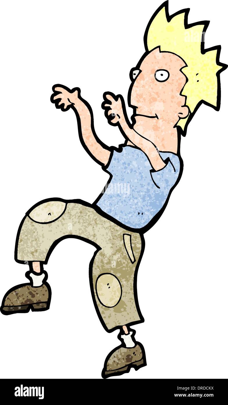 cartoon happy man doing funny dance Stock Vector Image & Art - Alamy