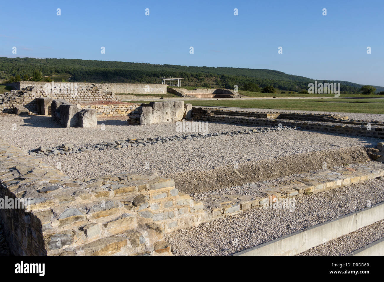Roman archaeological site, Alba la Romaine, RhoneAlpes, France Stock