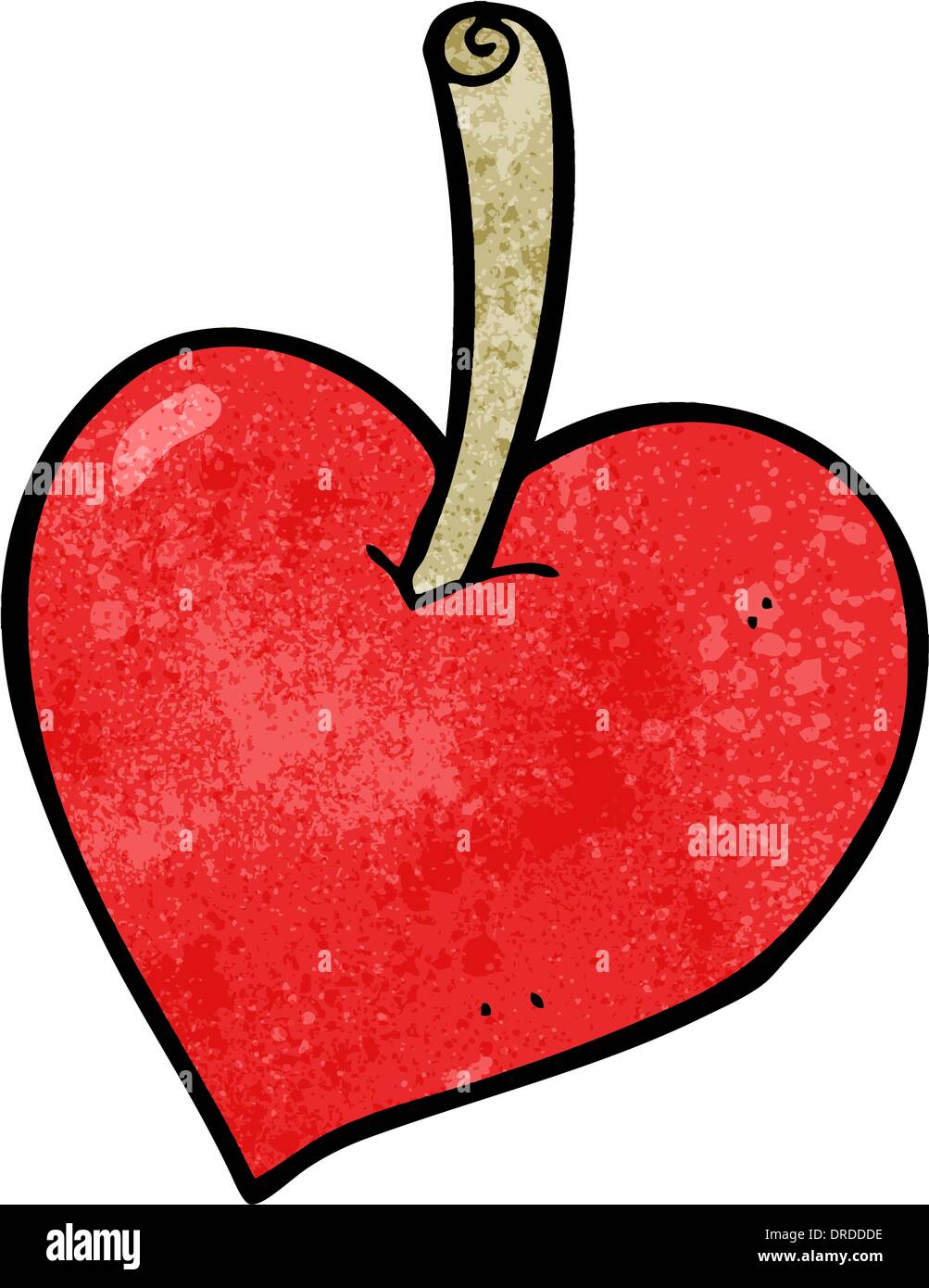 Cartoon love heart apple Stock Vector Images Alamy