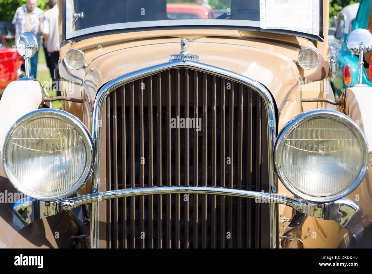The front part of the car DeSoto Six Convertible Coupe (Chrysler) Stock Photo
