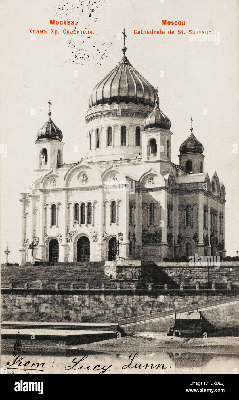 Moscow - Church of St Saviour Stock Photo