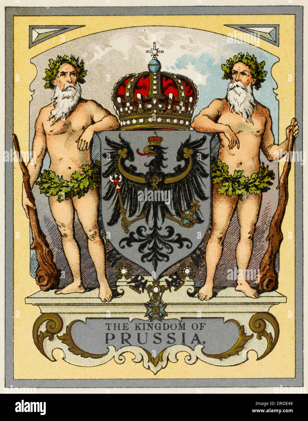 Arms of the Kingdom of Prussia Stock Photo