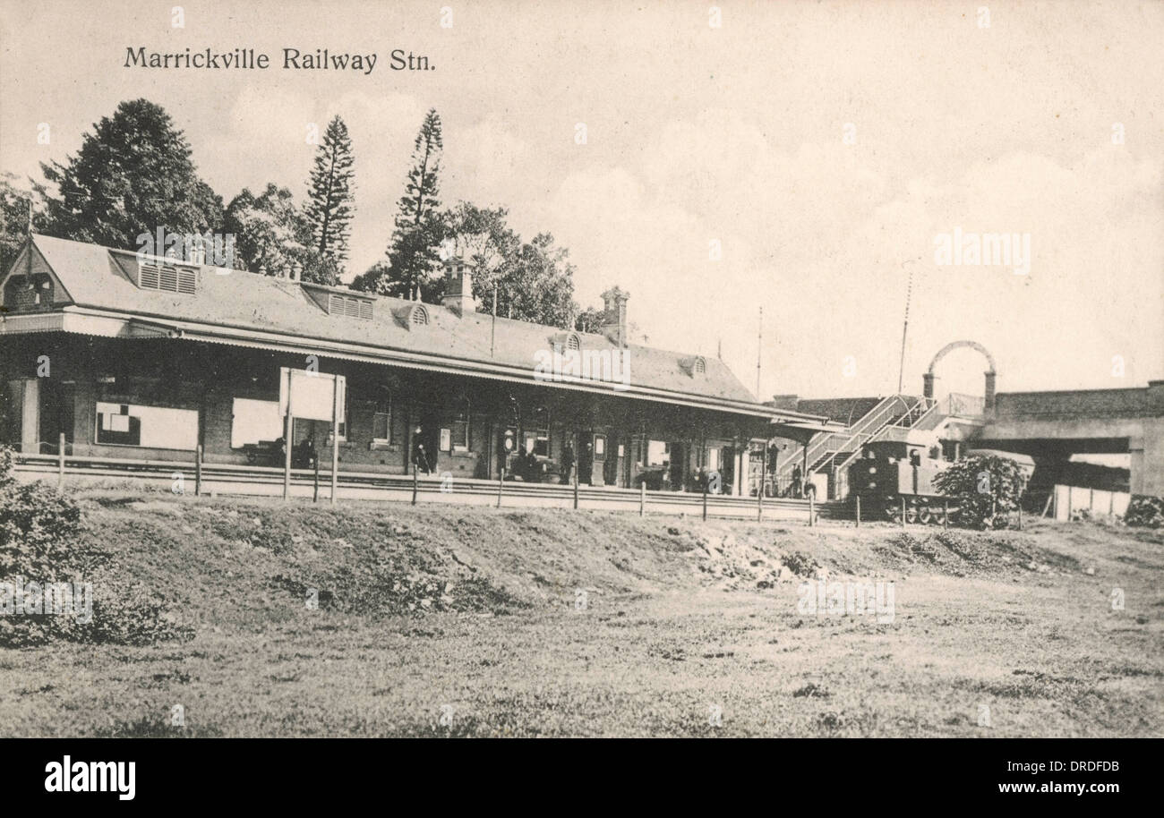 Marrickville Railway Station Stock Photo