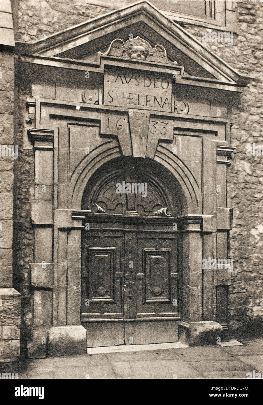 Doorway of St Helen's Church, Bishopsgate, London Stock Photo