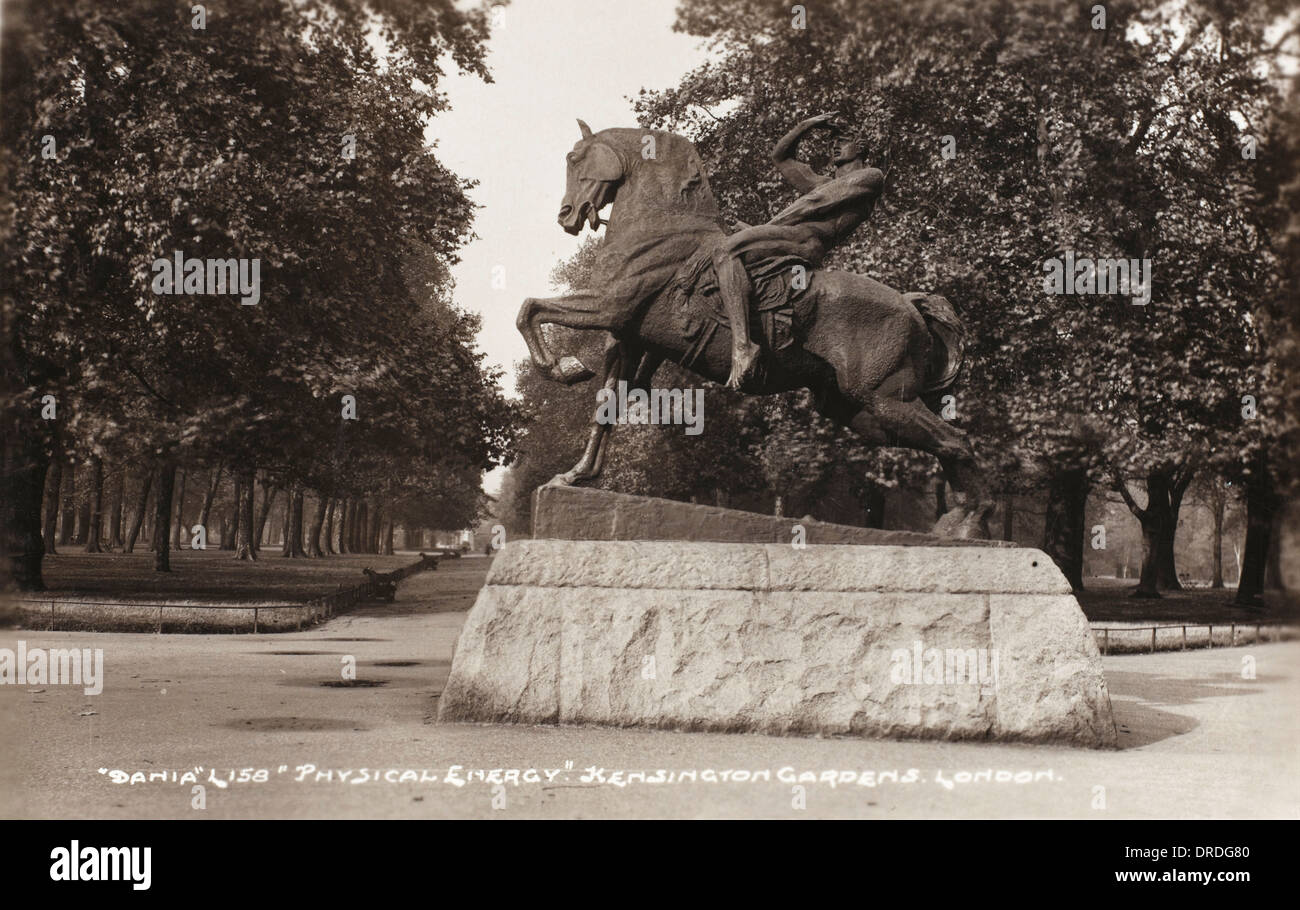 Statue 'Physical Energy' in Kensington Gardens Stock Photo