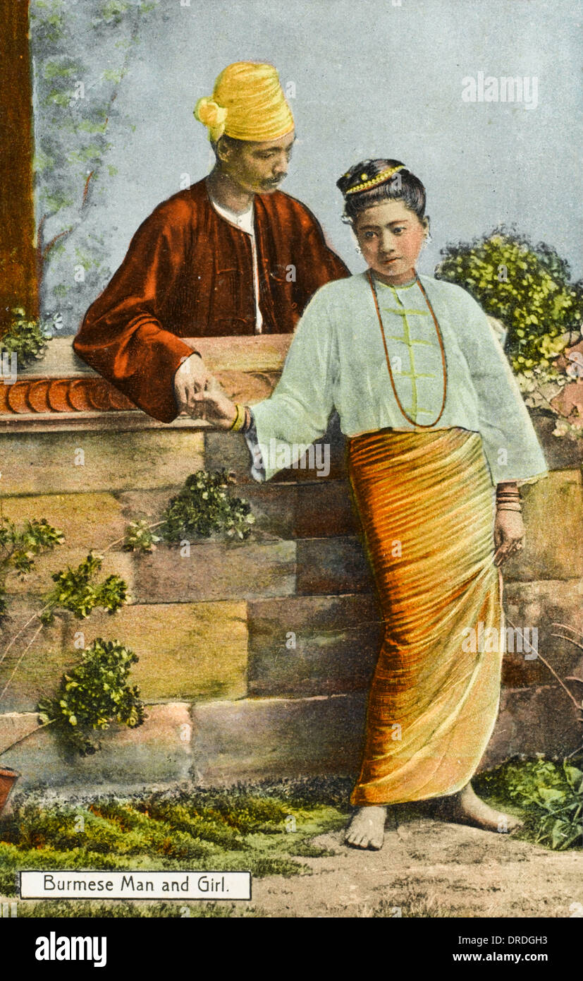 Burma (Myanmar) - Traditional Costume (3/4) Stock Photo
