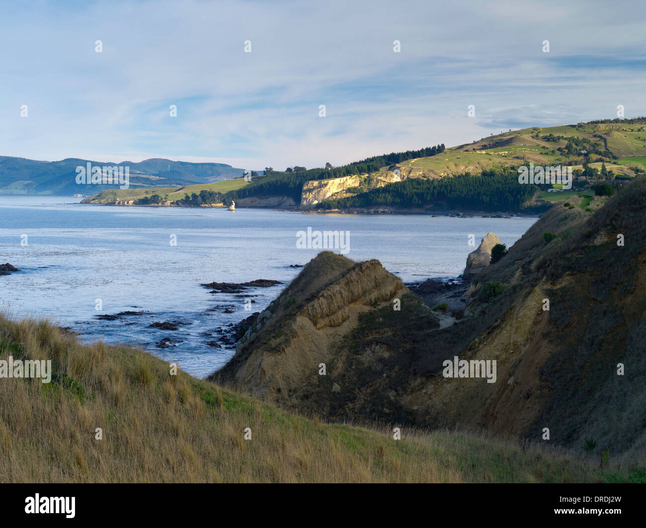 Looking south from the headlands near Karitane, Otago, New Zealand