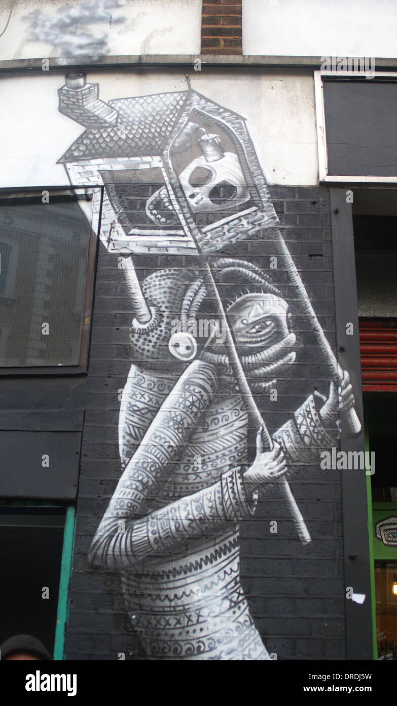street grafitti london Stock Photo