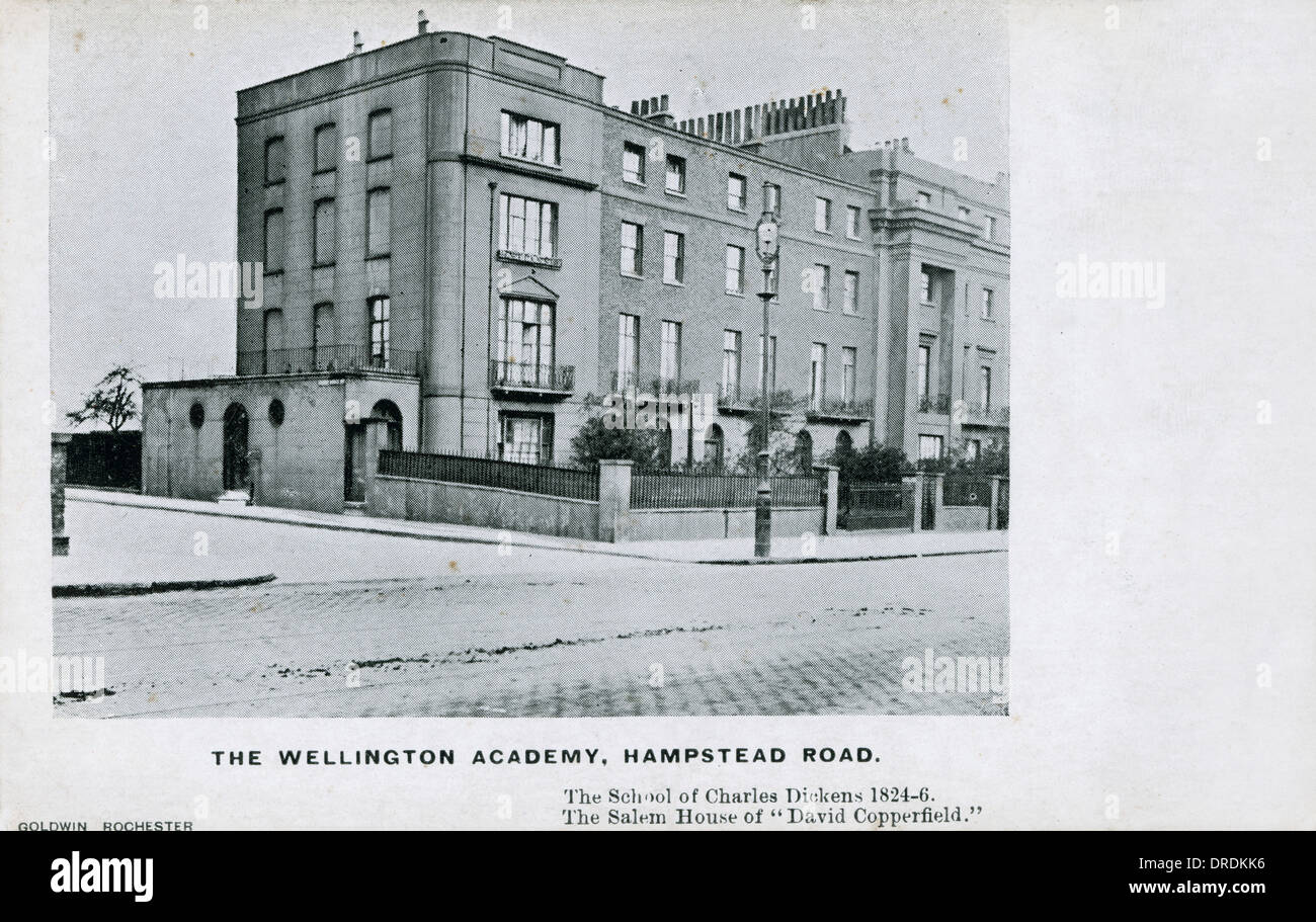 Wellington Academy, Hampstead Road (Dickens) Stock Photo