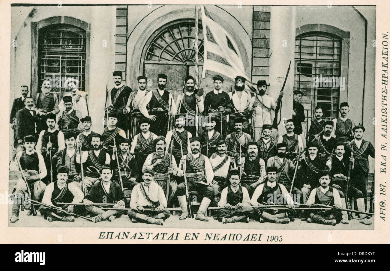 Revolution of Theriso The revolutionaries & Venizelos Stock Photo Alamy