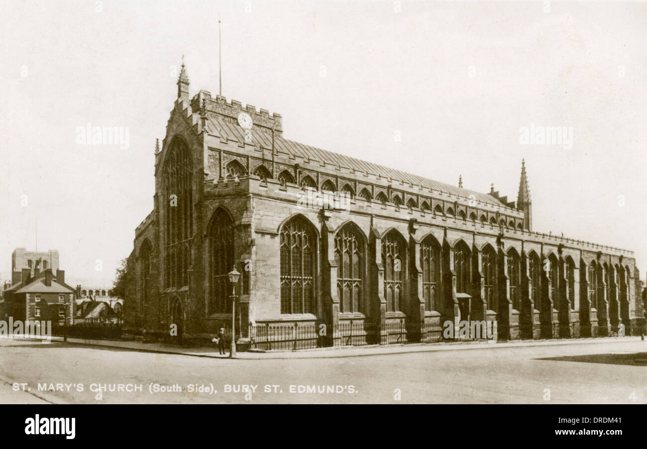 St Mary's Church, Bury St Edmunds, Suffolk Stock Photo